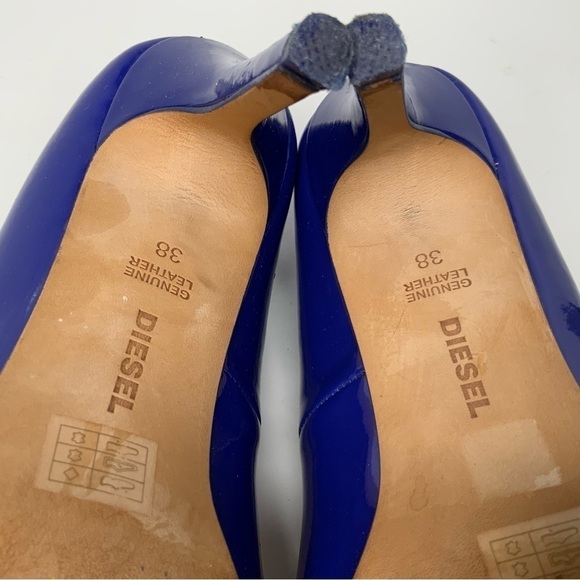 𝅺diesel‎ blue patent shoes. - Picture 8 of 8